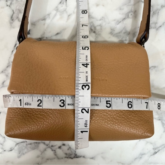 AIMEE KESTENBERG Broadway Mini Crossbody Bag Tan Pebbled Leather - Picture 10 of 16